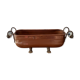 Copper planter porcelain handles