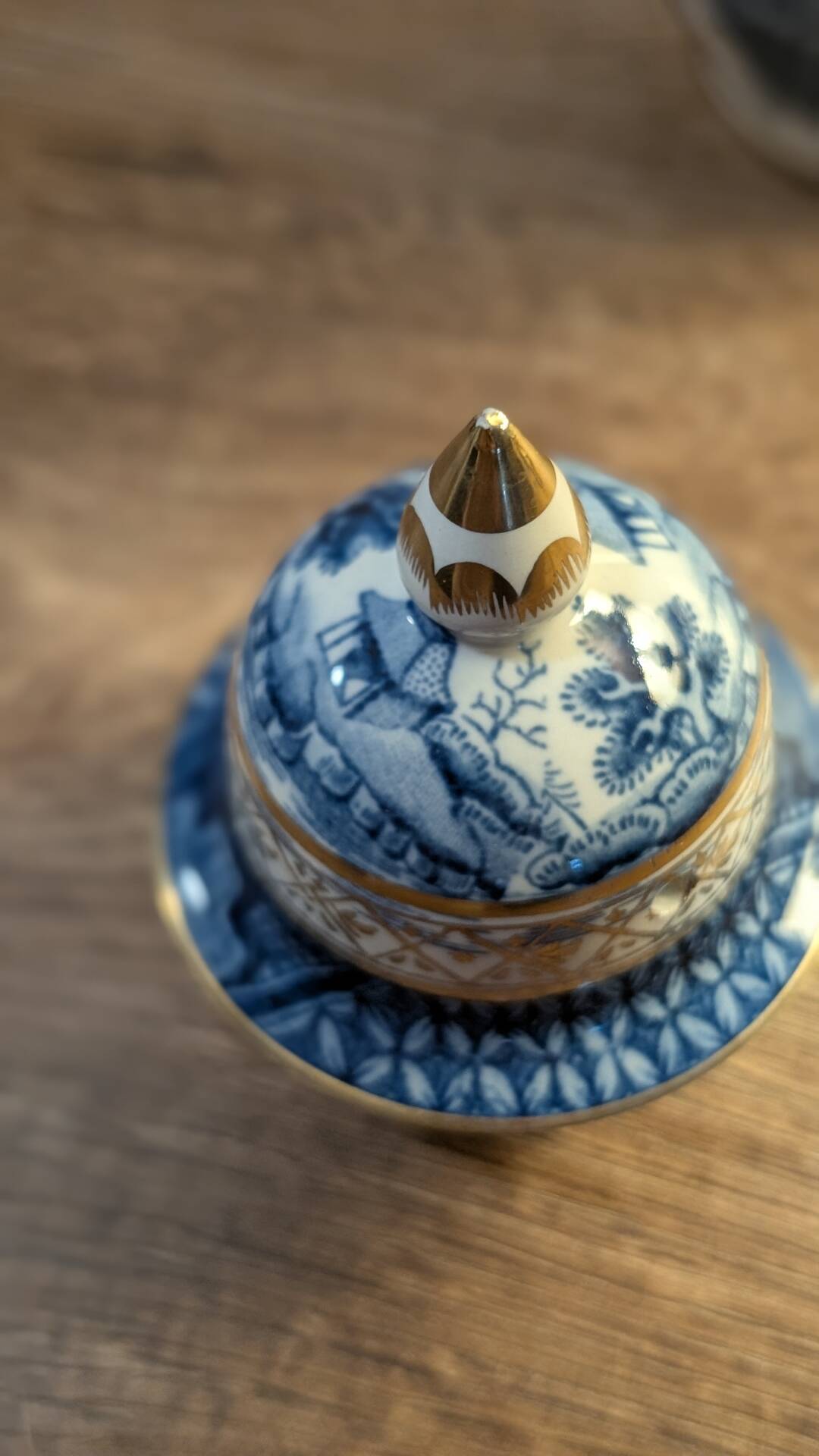 Antique fine English porcelain coffee pot