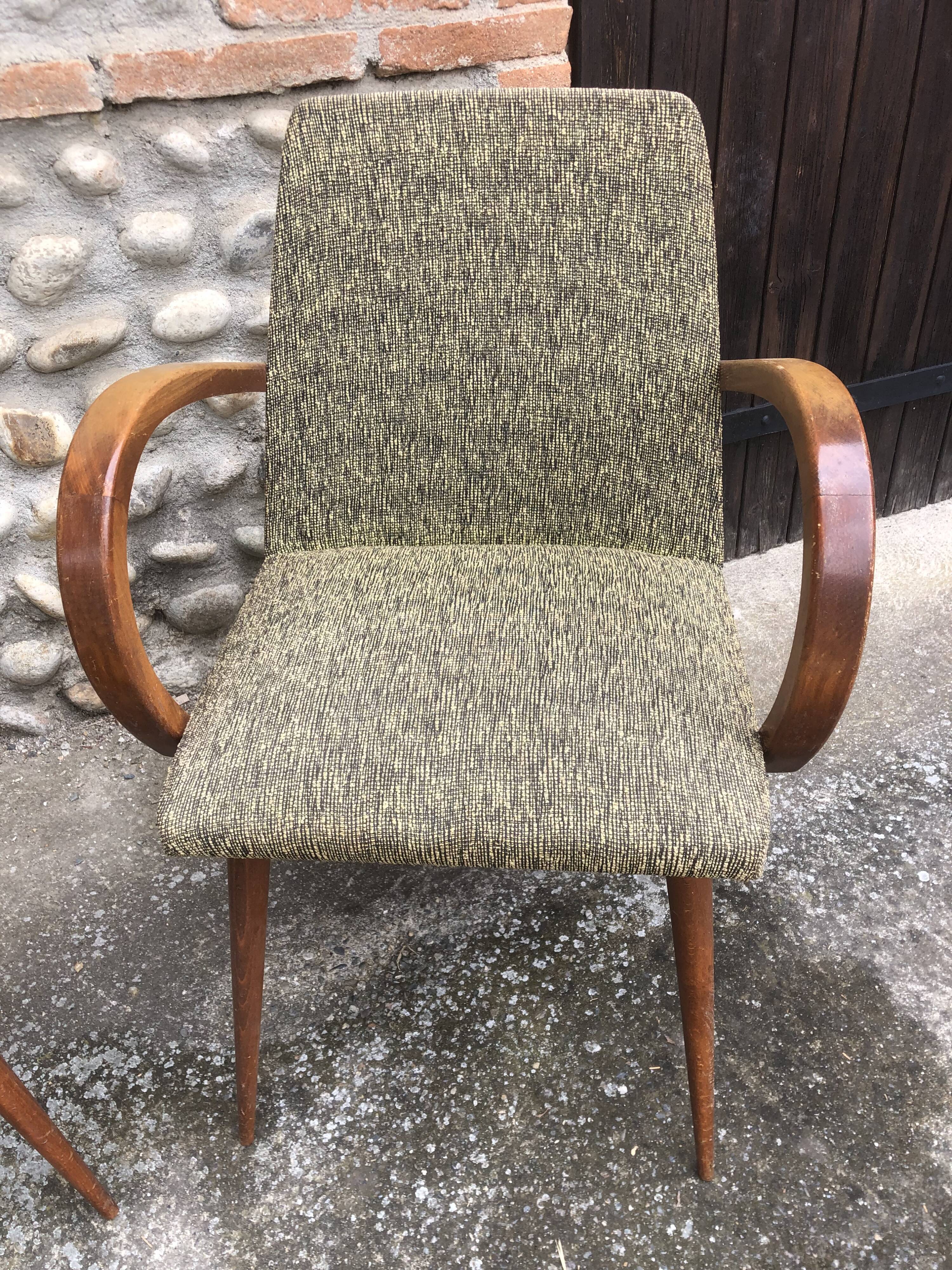 Pair of art deco armchairs