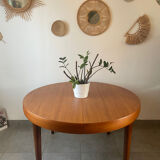 Table en teck vintage NF 2 rallonges