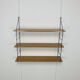 Wooden and metal string shelf, 1960s