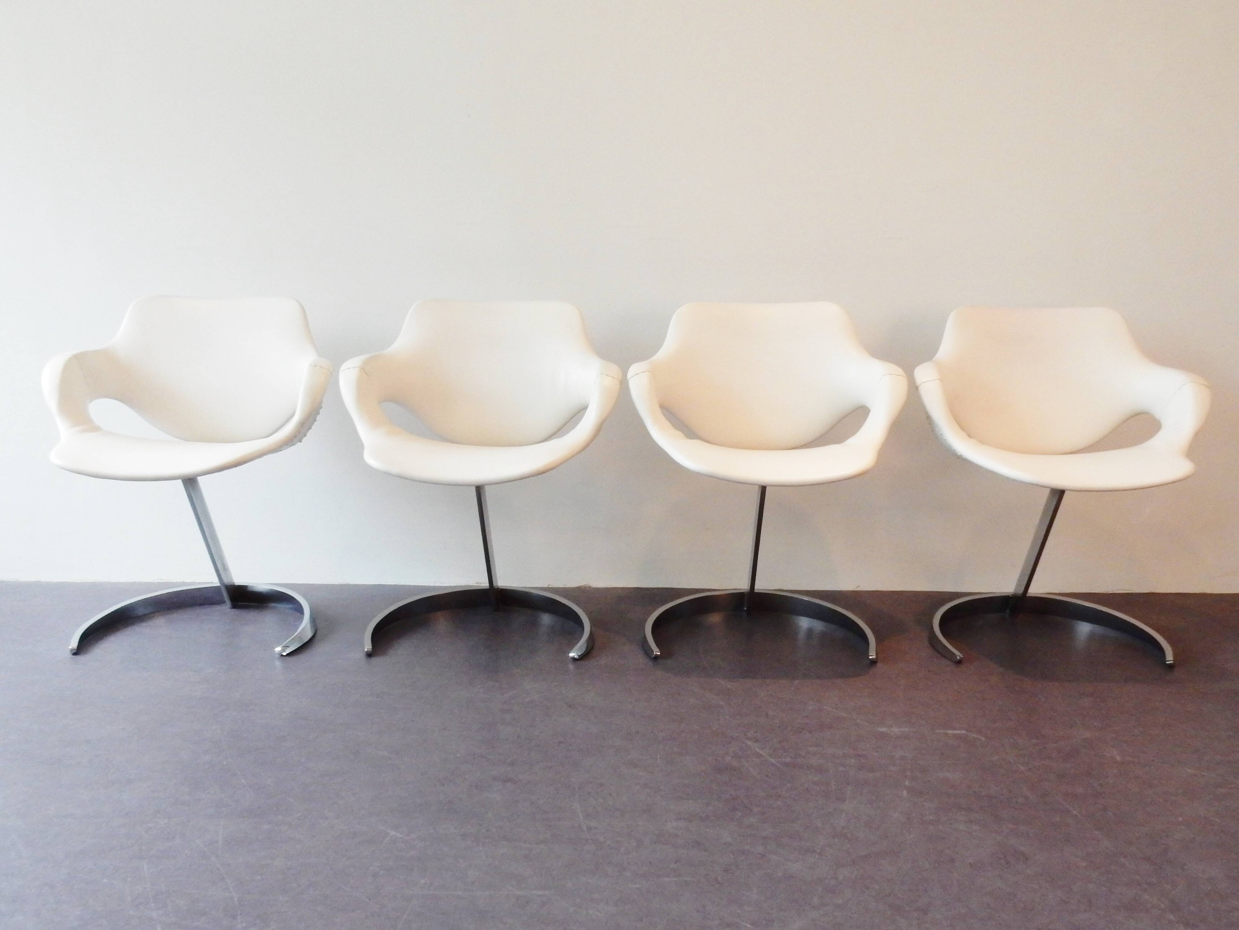 Dining set by Euro International steel Belgique 1970's