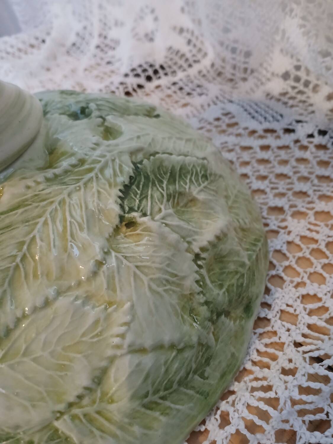 Antique fruit bowl in slip