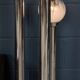 Vintage 20thc italian chrome & glass floor lamp by mazzega c.1970