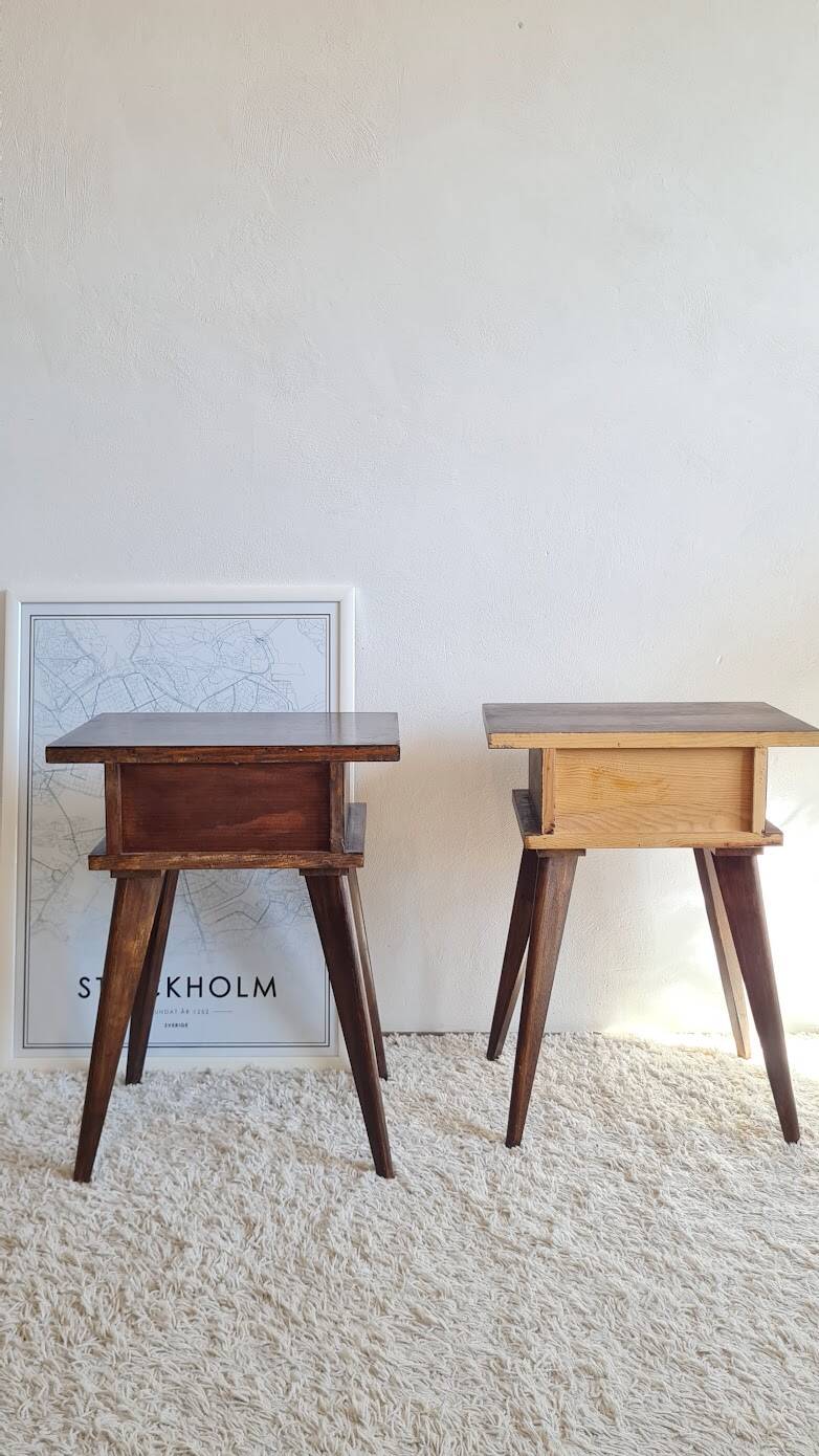 Paire de chevets scandinave années 60