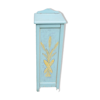 Old wooden bread hutch painted blue