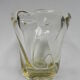 Vintage vase of thick glass Daum Nancy