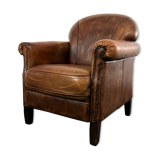 Club chair sheep leather