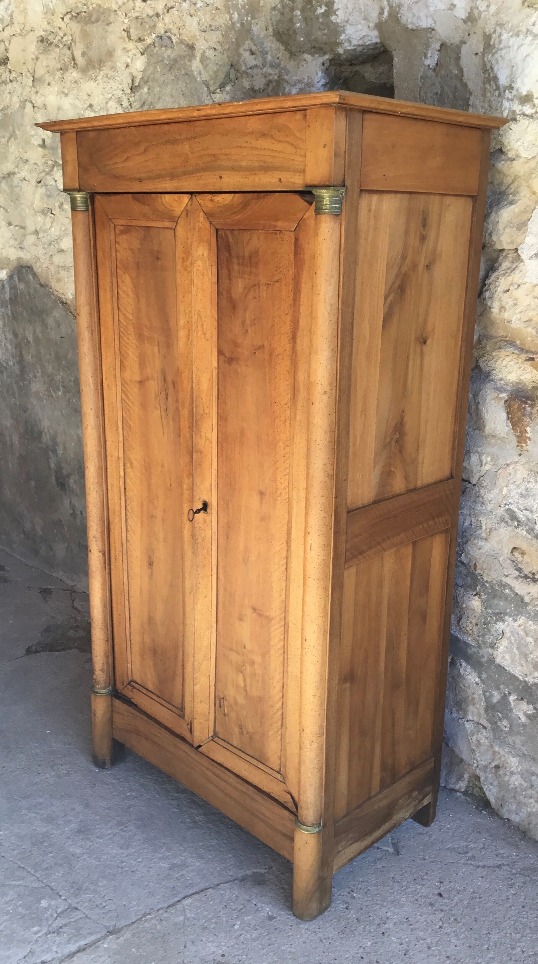 Empire cabinet with bronze ornamented columns