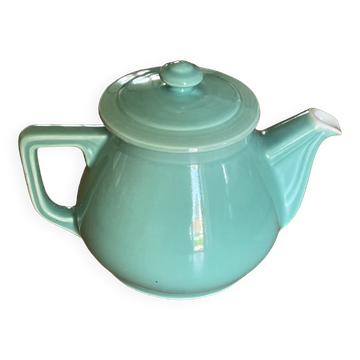 Cafetière vintage en céramique verte