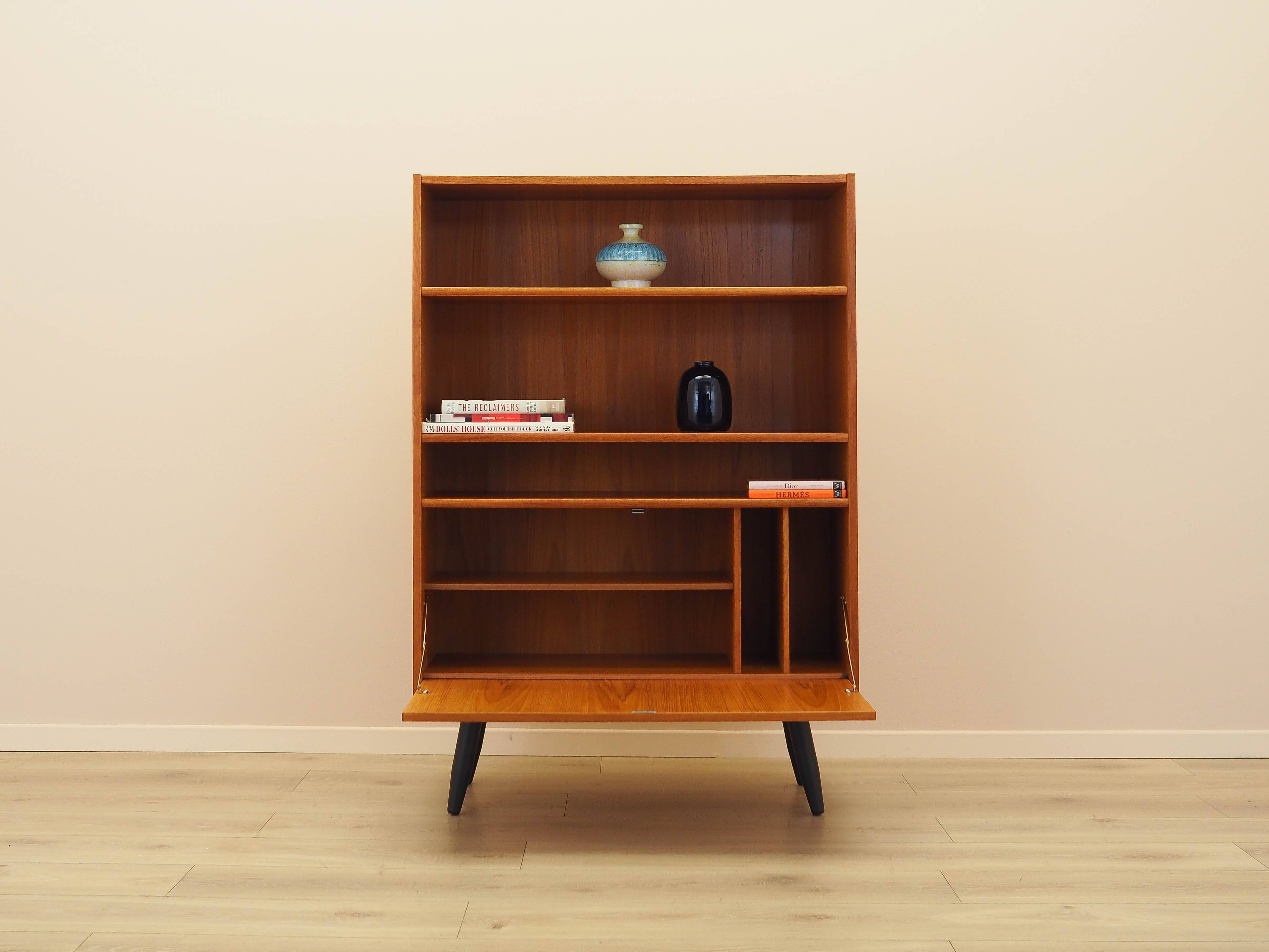 Teak bookcase, Danish design, 1970s, made in Denmark