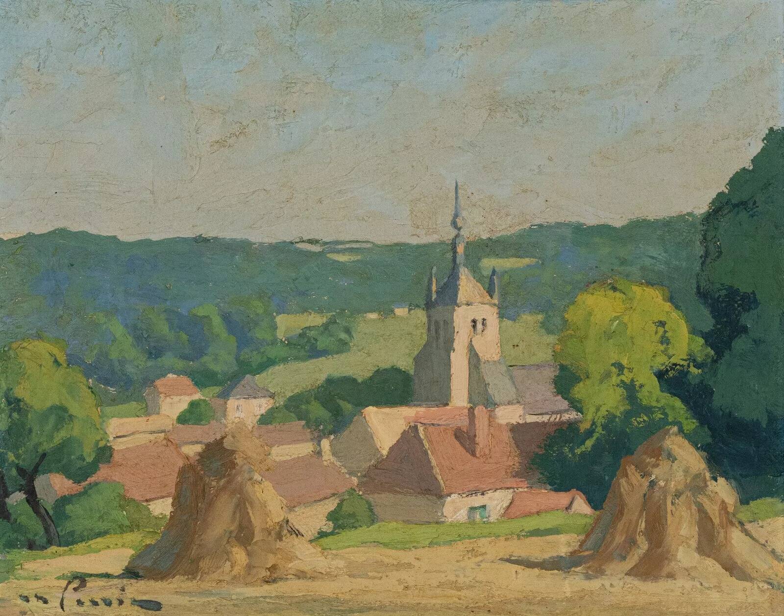 Mid 20th Century “Spring Morning” Foster Caddell Original Oil Painting,