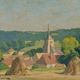 Mid 20th Century “Spring Morning” Foster Caddell Original Oil Painting,
