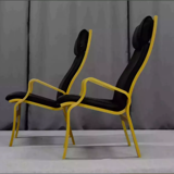 Pair of leather armchairs 1970