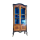 19th Century Transition Style Marquetry and Blackened Wood Display Cabinet