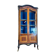 19th Century Transition Style Marquetry and Blackened Wood Display Cabinet