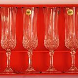 Champagne flutes in Arques crystal