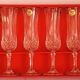 Champagne flutes in Arques crystal