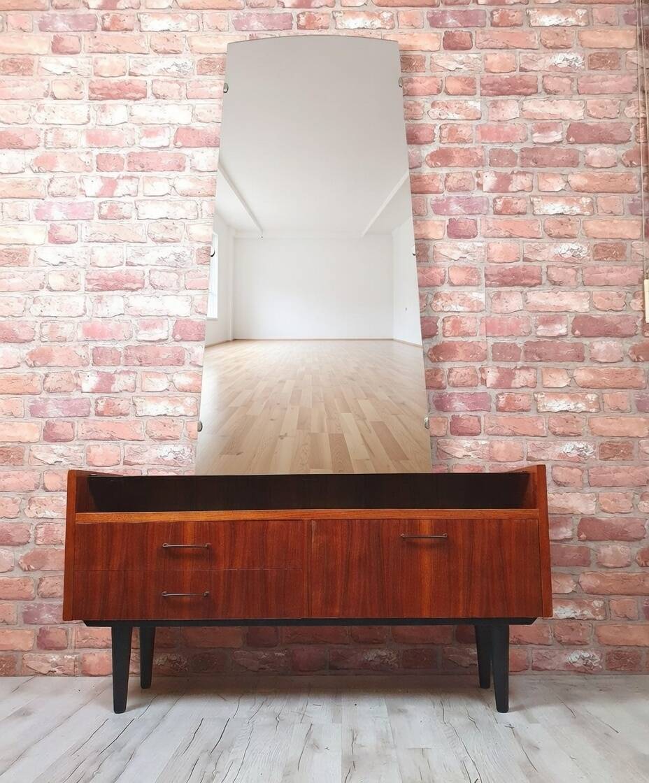 Restored Mid-Century Walnut Vanity Dressing Table by Marian Grabinski - 196