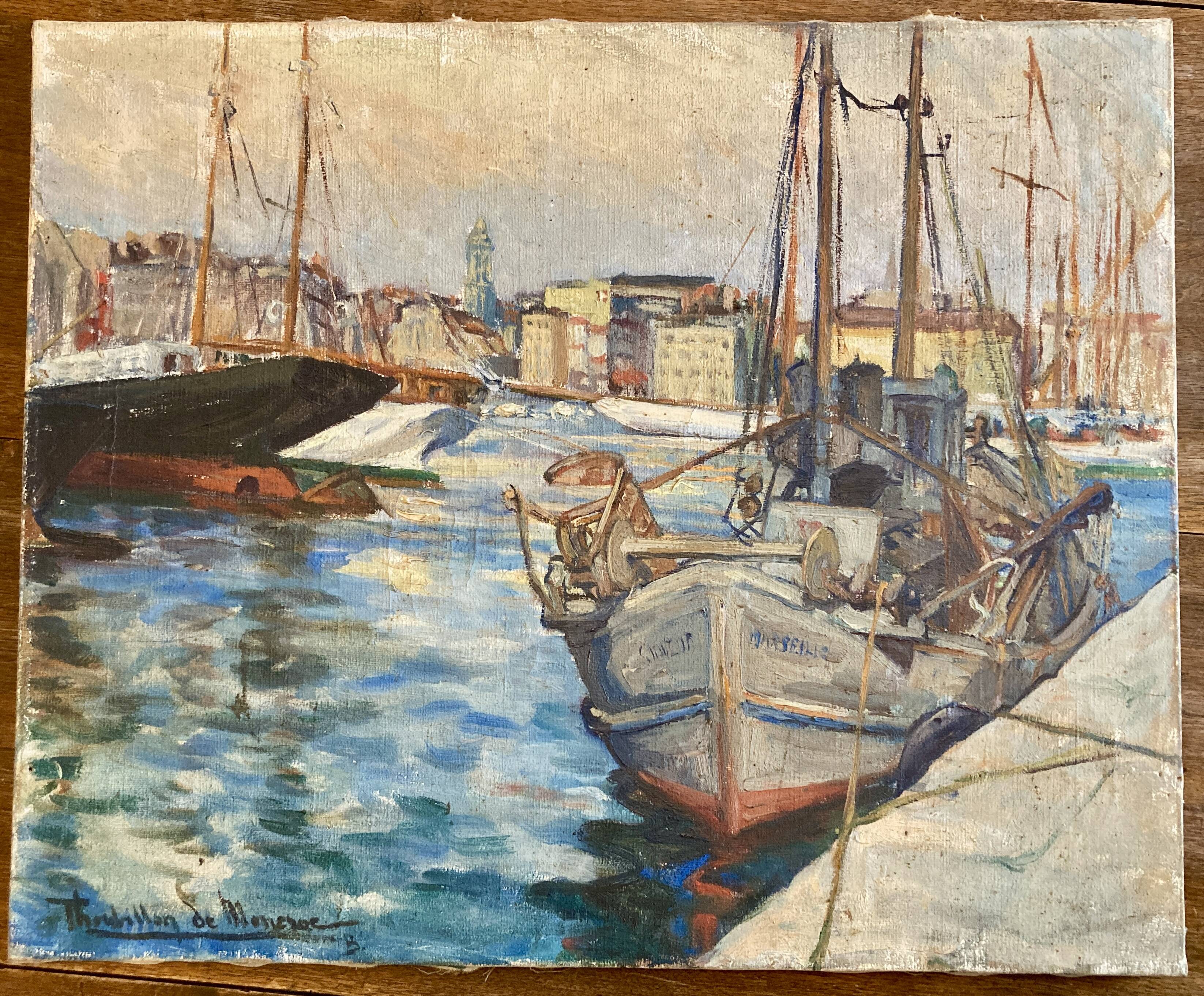 Tableau - Le port de Marseille