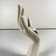 White porcelain single-stem vase