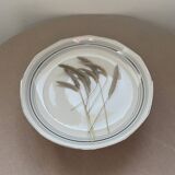 Shallow dish centrepiece French porcelain M&S silver trim