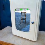 Metal medicine cabinet mirror