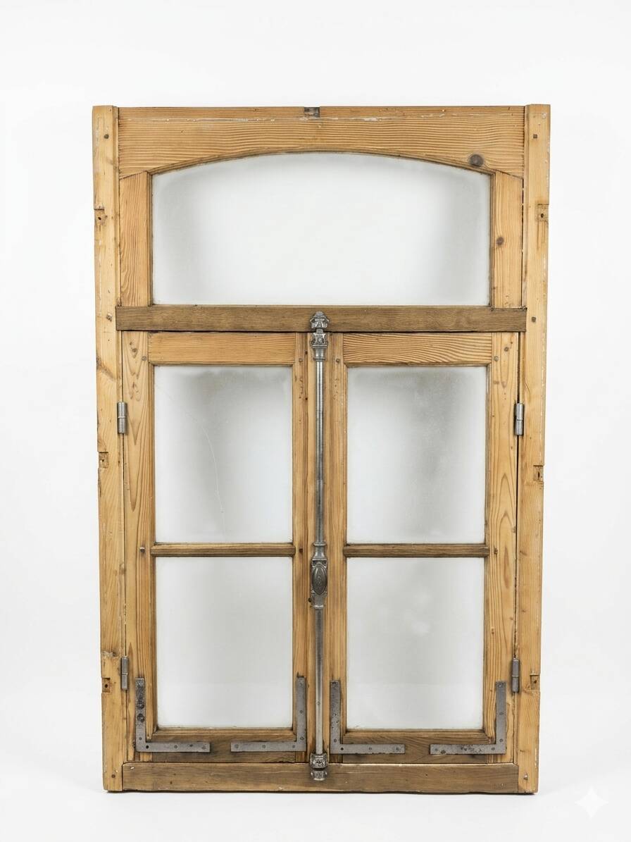 Old window with frame