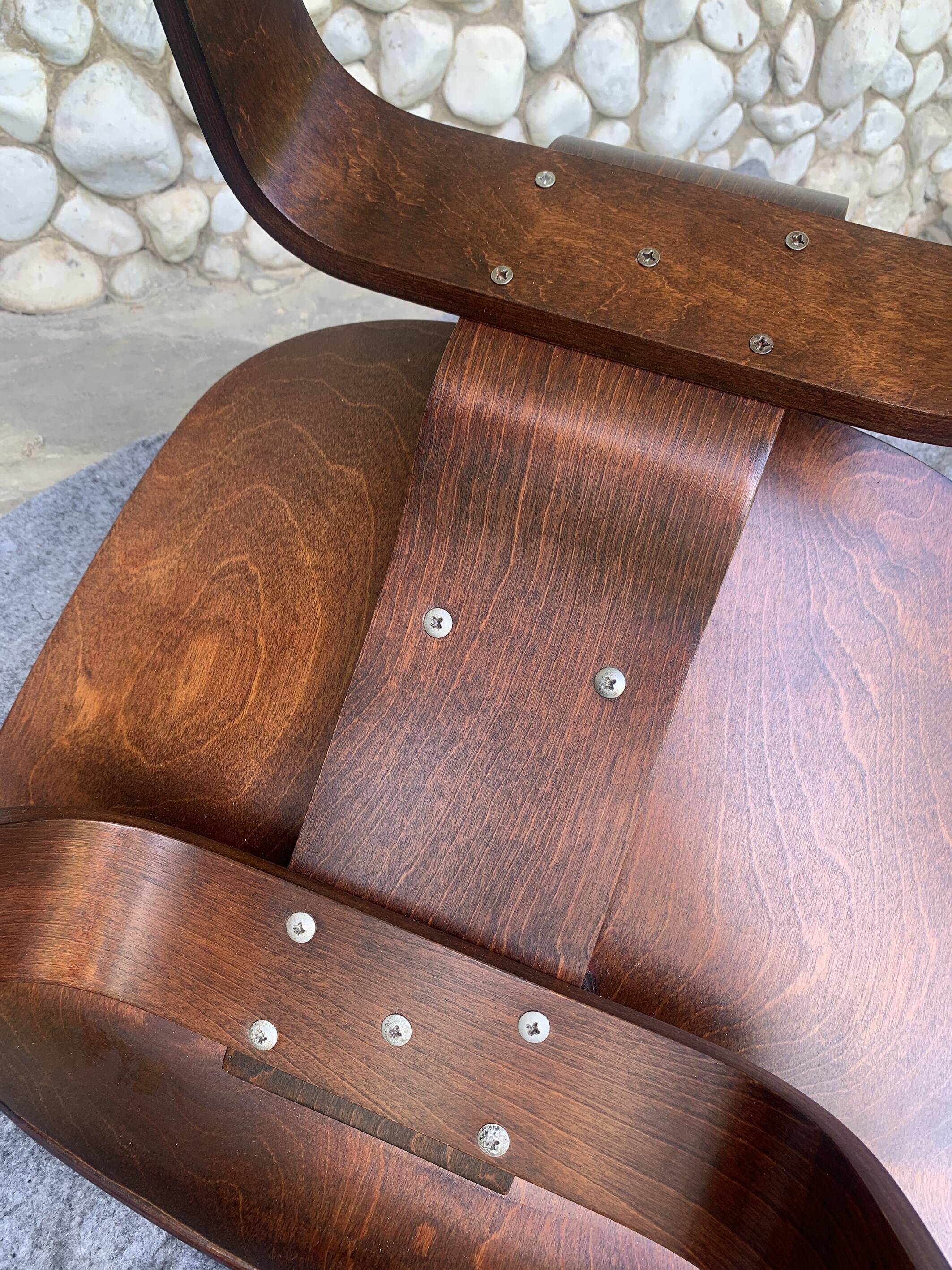 Fauteuil LCW Lounge Eames par Evans / Herman Miller 1950s