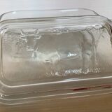 Butter dish with cow pattern lid