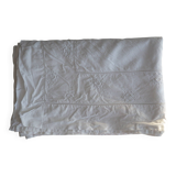 Antique flat sheet with QJ monogram