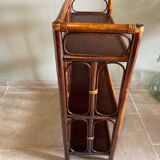 Vintage rattan shelf