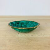 Empty pocket Malachite and brass