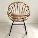 Rocking-chair en rotin