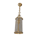 tailled crystal and brass hanging