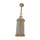 tailled crystal and brass hanging