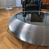 Large Roche Bobois designer wire coffee table