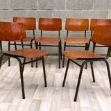 Lot of 6 vintage Marko 60s chairs