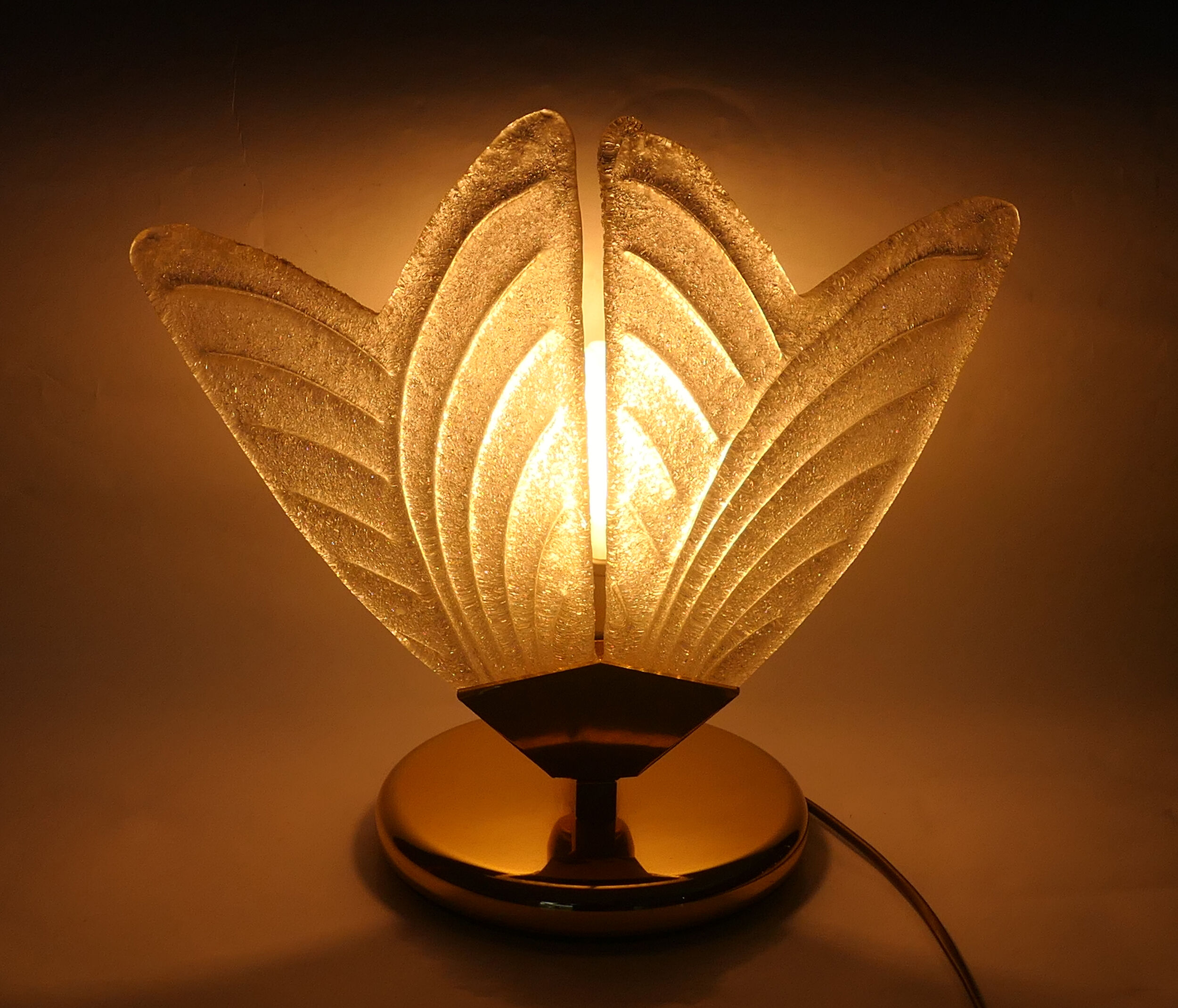 Lamp Sorrento Italy Murano Hollywood Regency 1980