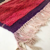 Moroccan Berber carpet red boujaad with colorful patterns 260x170cm