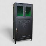 Buffet parisien vitré noir art déco 1930