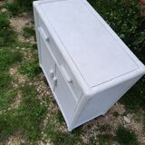 Small rattan sideboard/chest of drawers