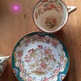 4 cups and under cups of the 19th century earthenware factory of sarreguemines