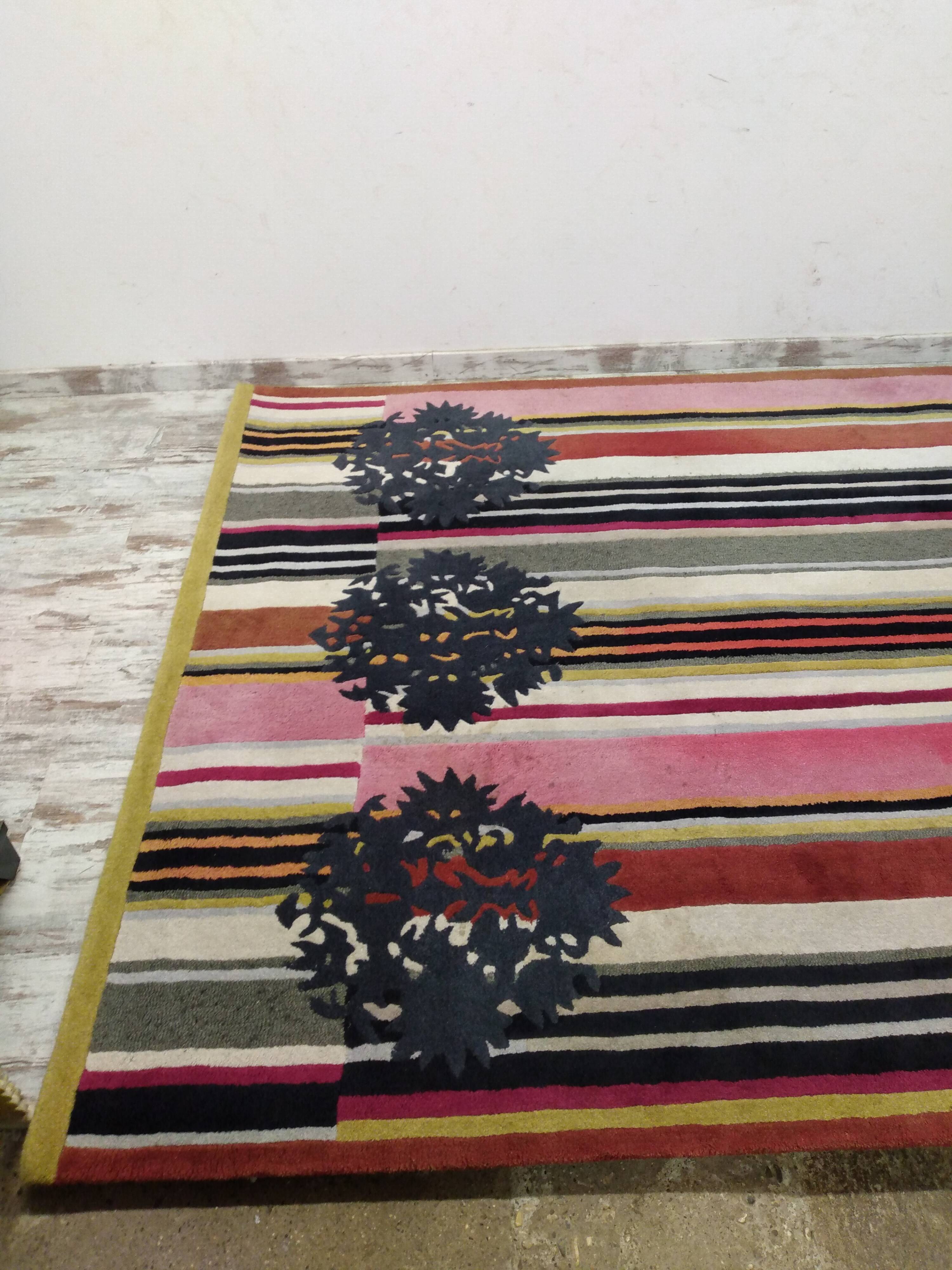 Kenzo rug "red pigalle" vintage