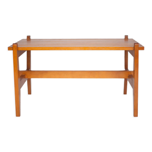 Table basse bois bois à lattes,