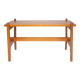 Table basse bois bois à lattes, décoration intérieur