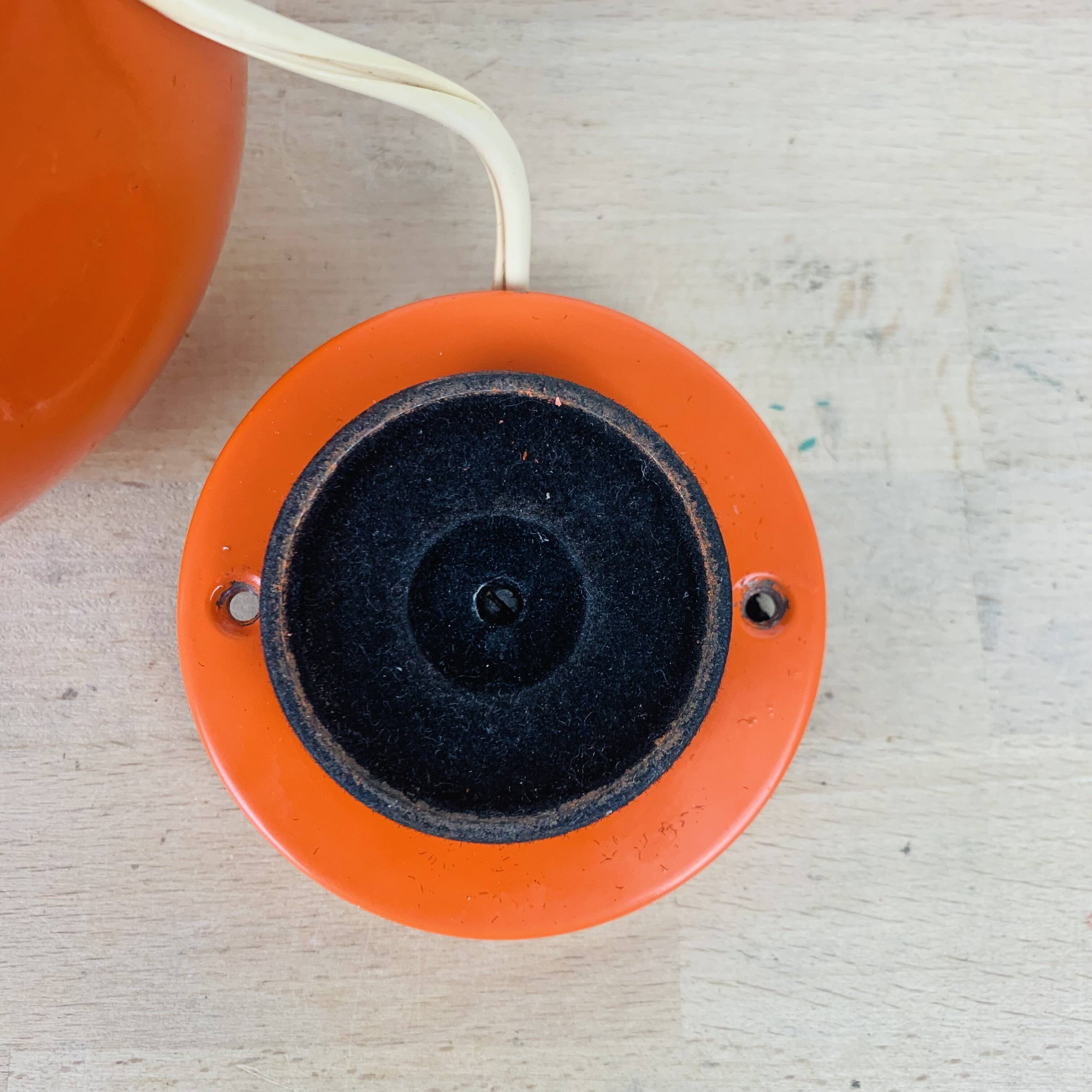 Eyeball space age orange 70's wall light