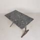 Bistro table with a marble top on a cast iron frame, 1930s.