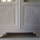 Glass library restyled linen cerusé