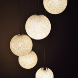 Vintage five-globe ceiling lamp 1960